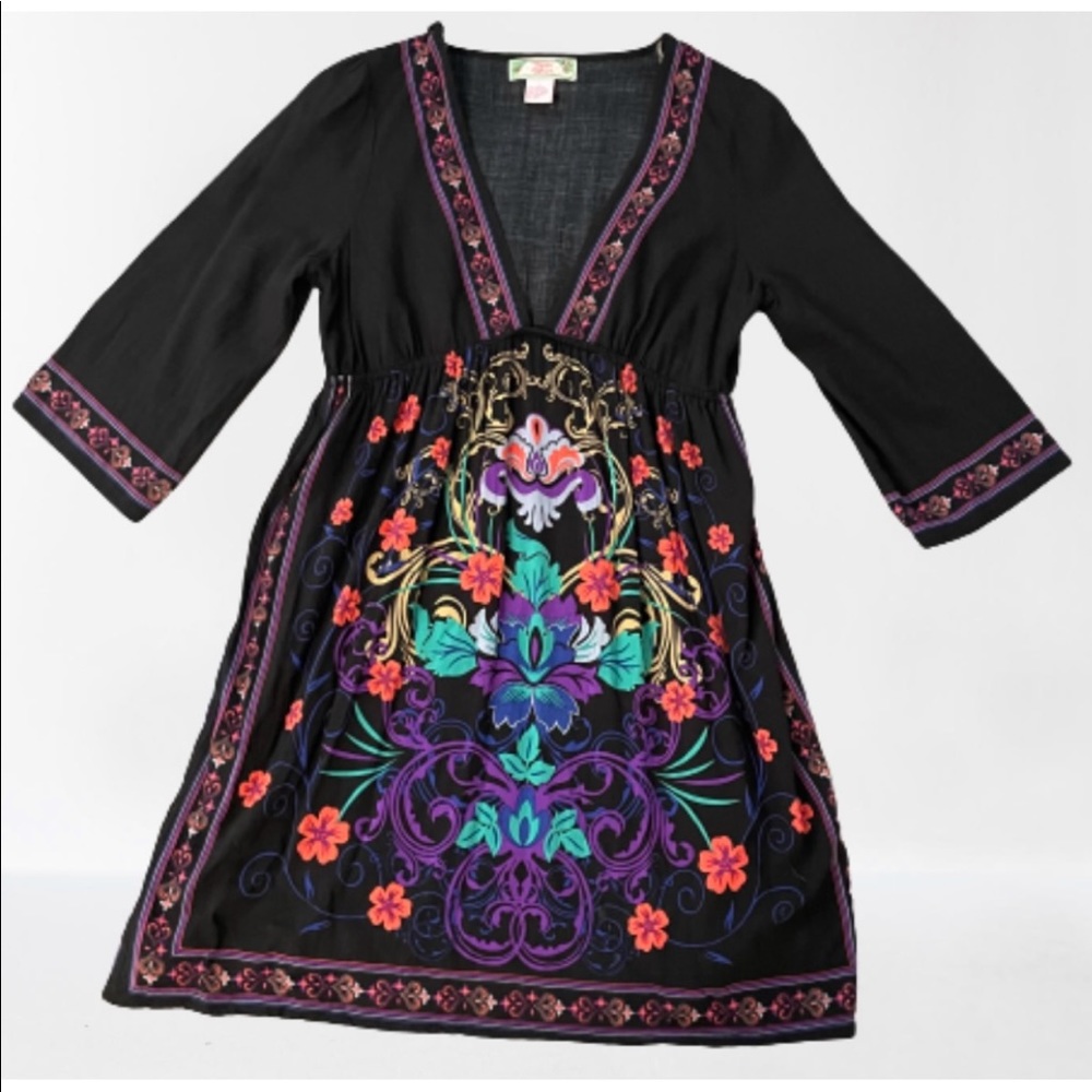Flying Tomato 3/4 Sleeve Midi Dress